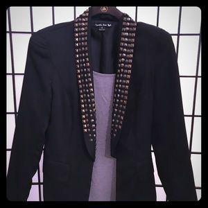 Black Blazer with studded lapels