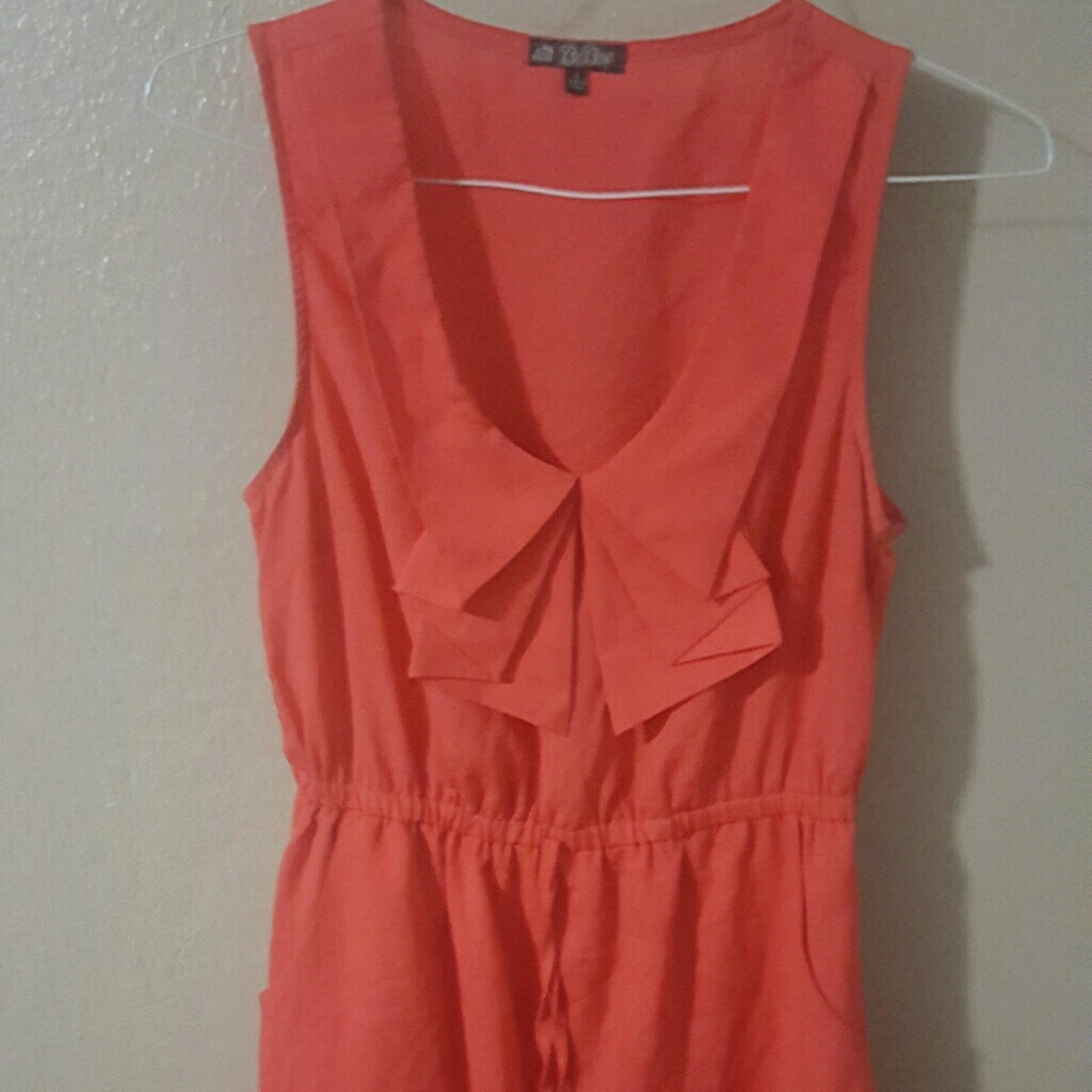 Coral large dress