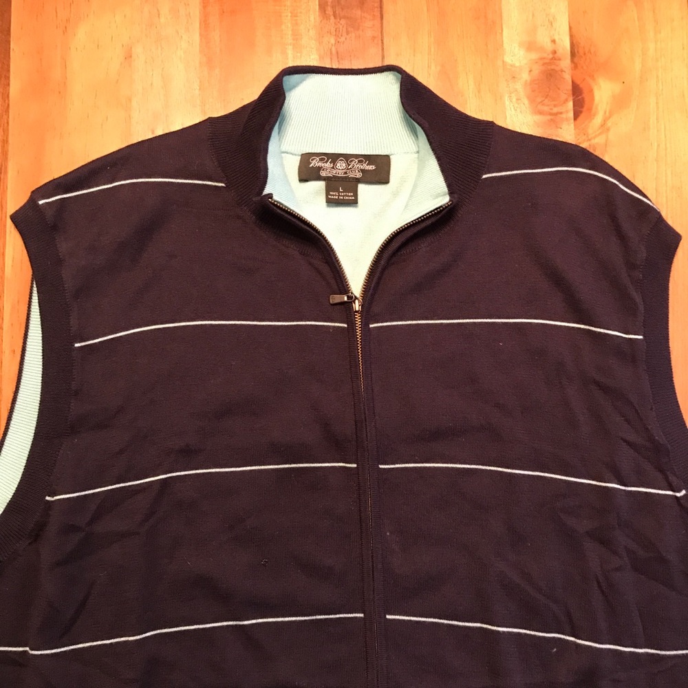 Men's L Brooks Brother sweater vest.
