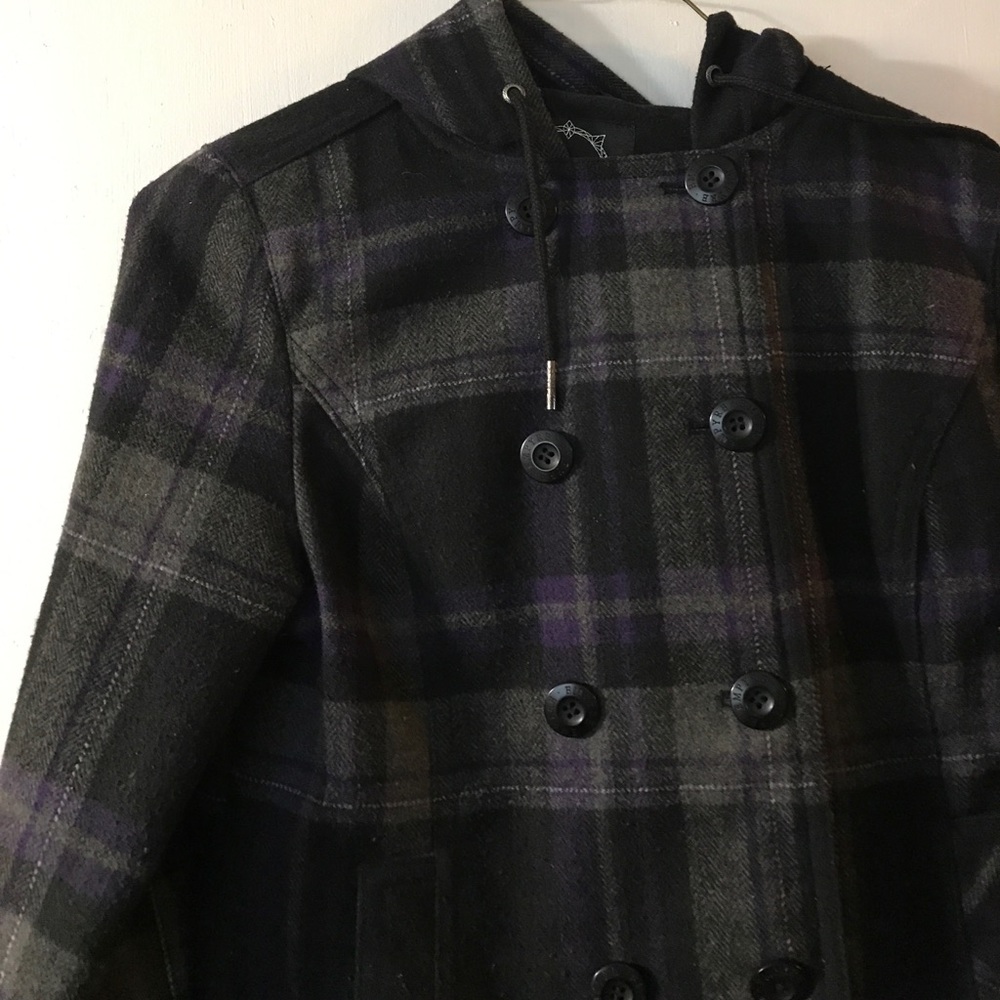 Zumies plaid hooded coat jacket