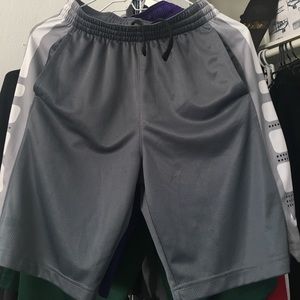 Nike elite Grey shorts:SizeYL