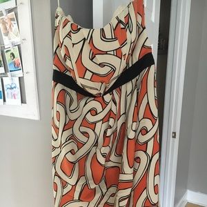 Strapless chain link dress