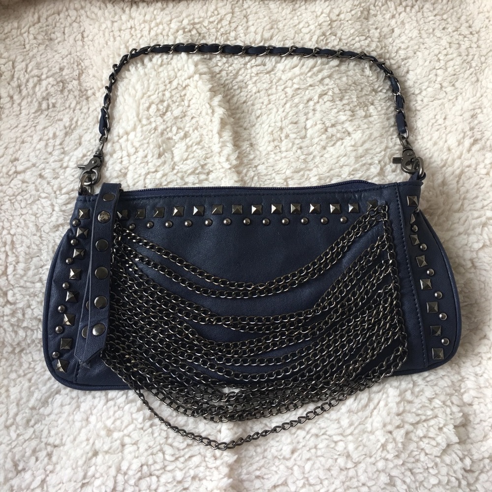 NILA ANTHONY Chain and Studded Purse