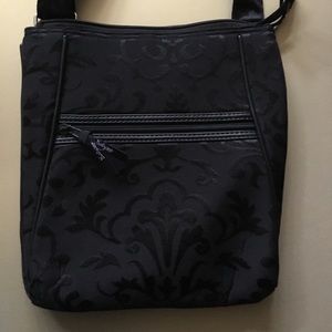 Tablet Slim Bag, black jacquard body & strap