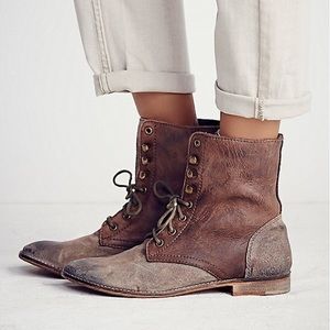 Free People Lace up Boots