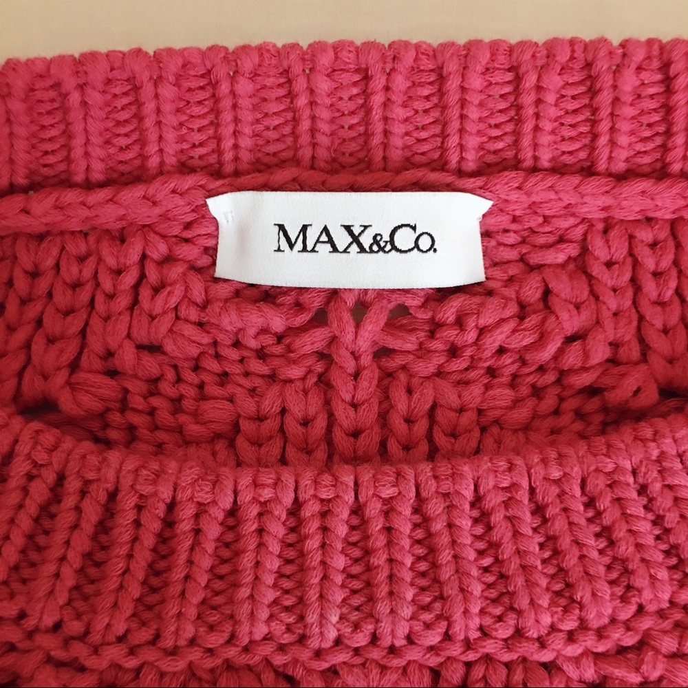 Max & Co. rose red knit ware - Picture 2 of 3