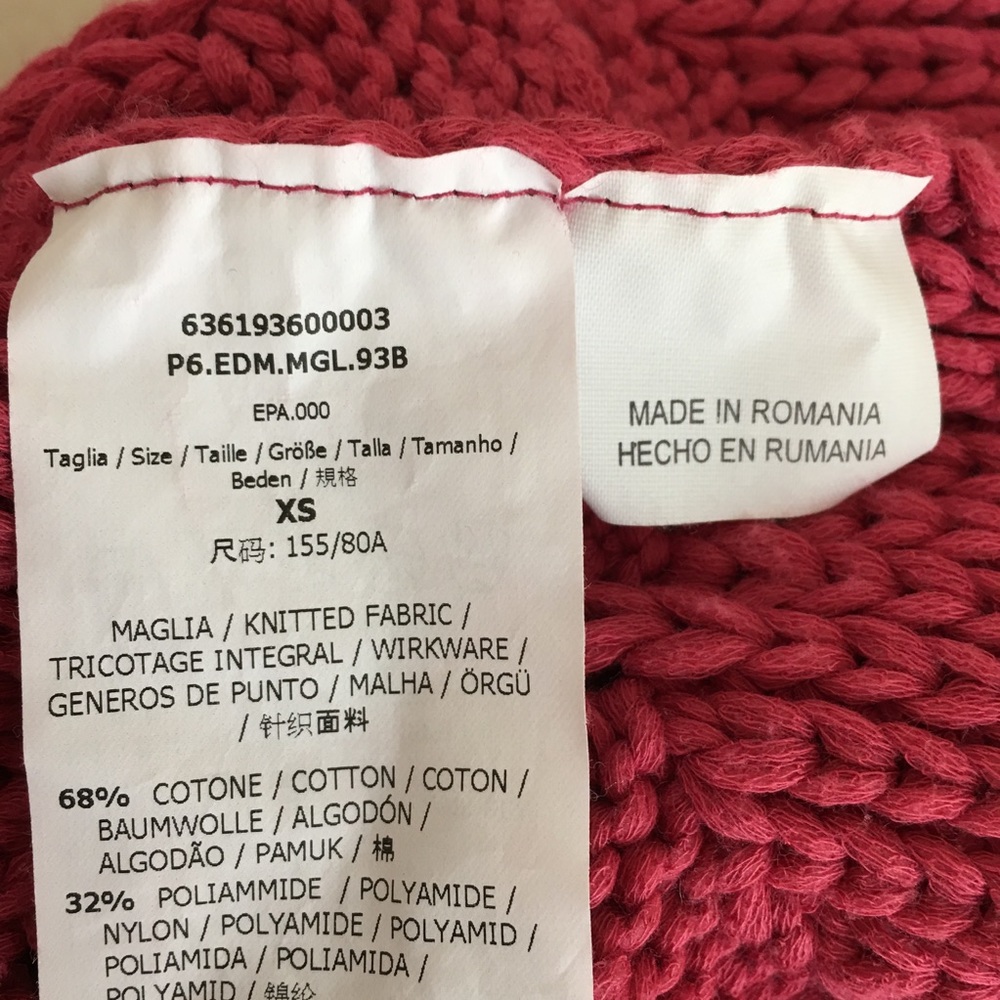 Max & Co. rose red knit ware - Picture 3 of 3