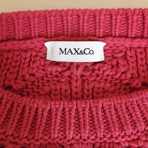 Max & Co. rose red knit ware - Picture 2 of 3
