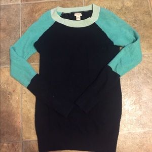 J Crew 3 tone blue sweater