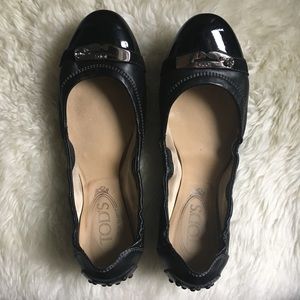 Tod’s Black Leather Flats Sz. 38