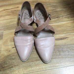 KMB cross strap d'orsay flats from Anthropologie