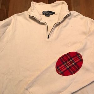 Men's L Polo Ralph Lauren white sweatshirt.
