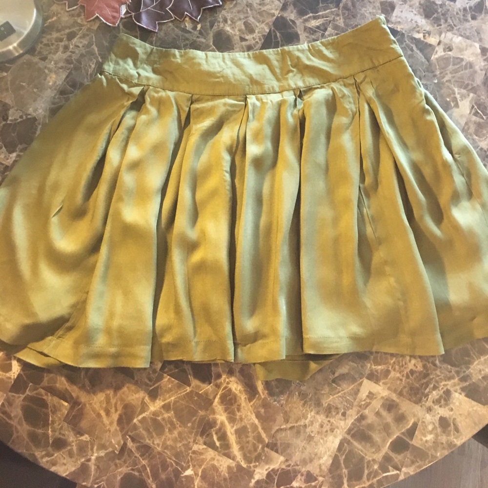 Military green skirt