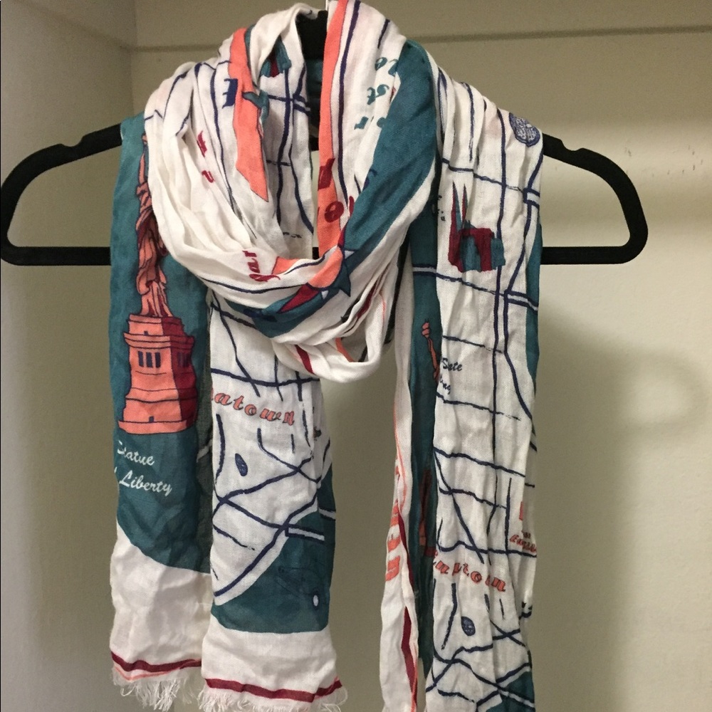 New York City map scarf