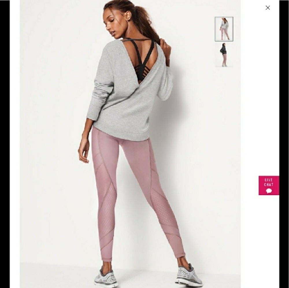 NWT Victoria Sport mauve leggings