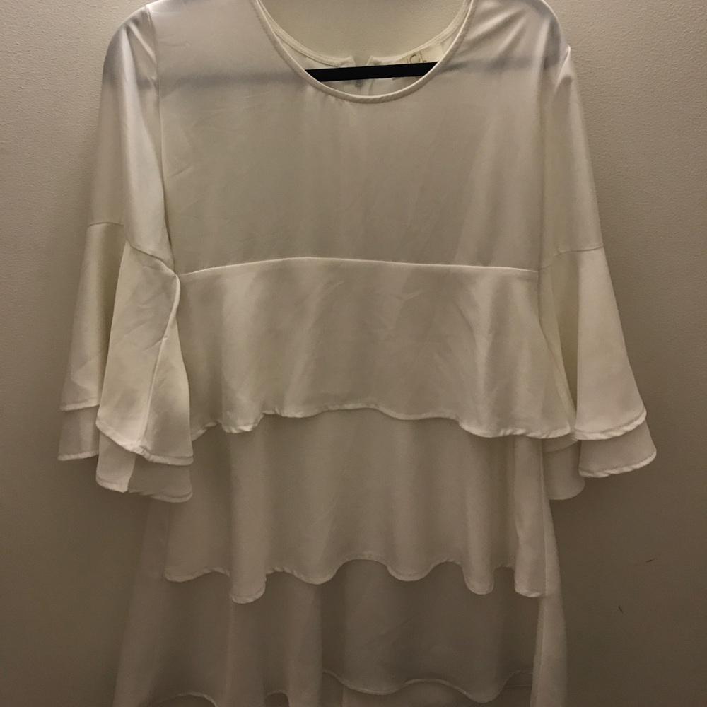 GENTLY USED WHITE TUNIC DRESS
