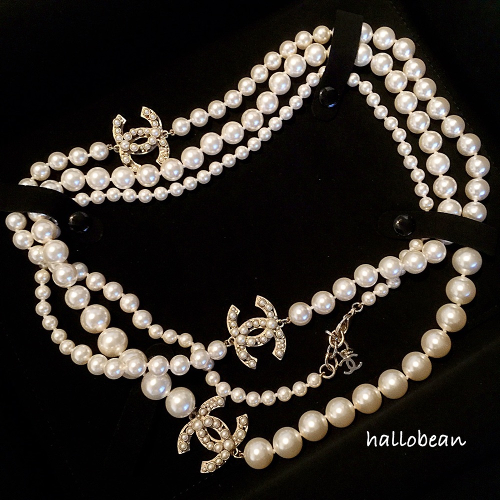 ❌SOLD❌Chanel Classic CC Extra Long Pearl Necklace
