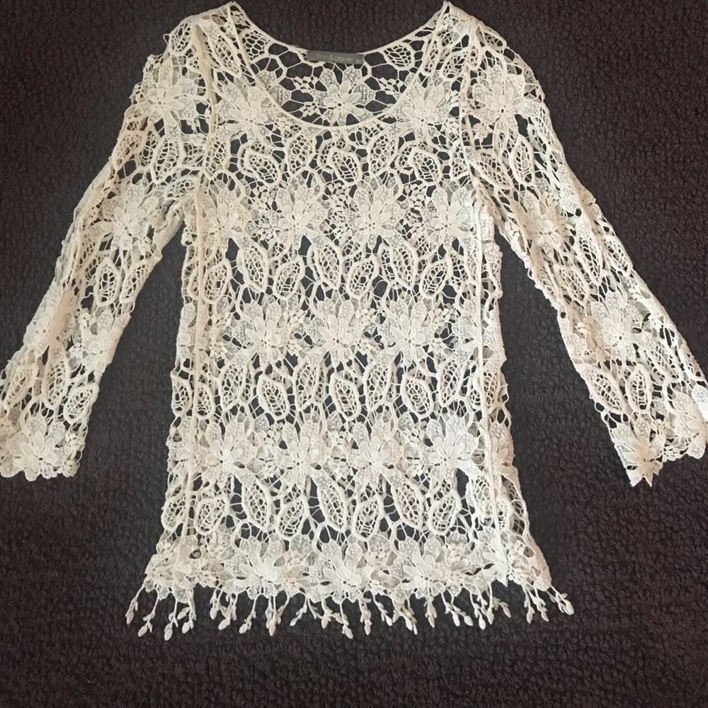 Finn & Clover crochet shirt