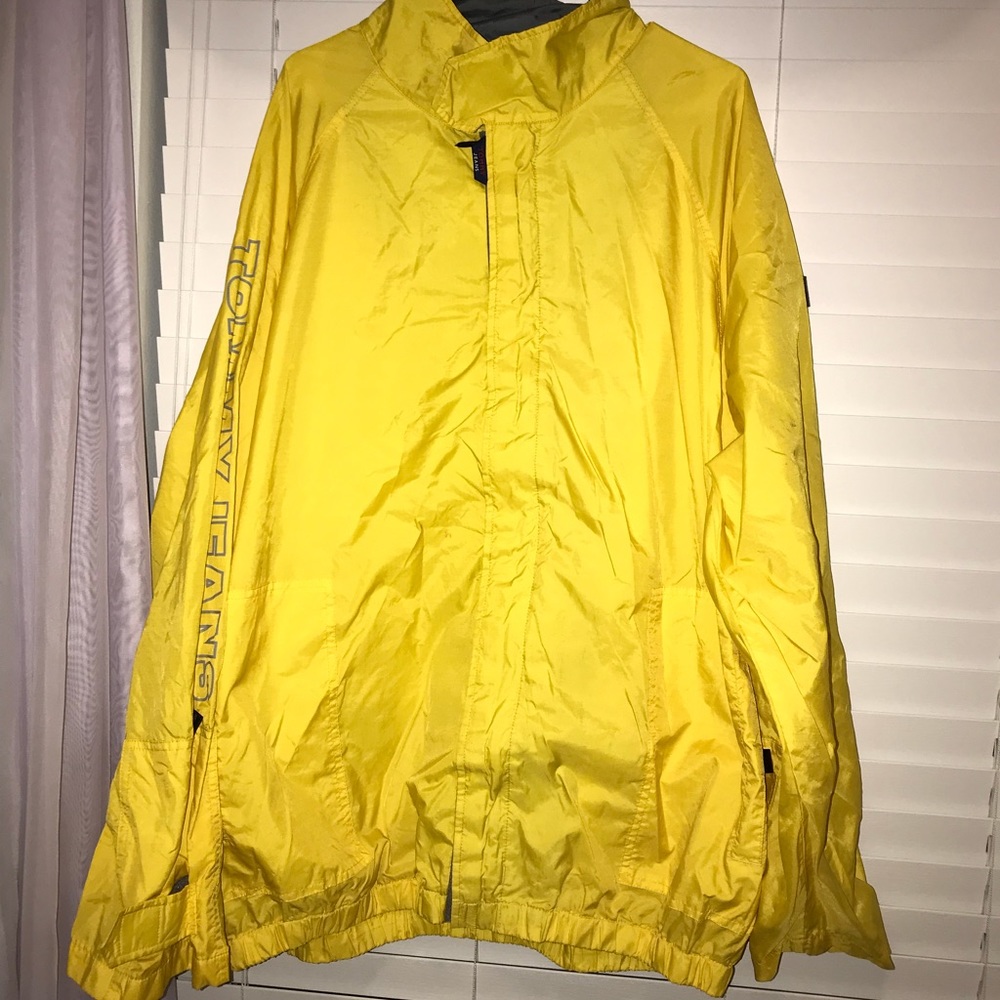 Vintage Yellow Tommy Jeans Raincoat Windbreaker