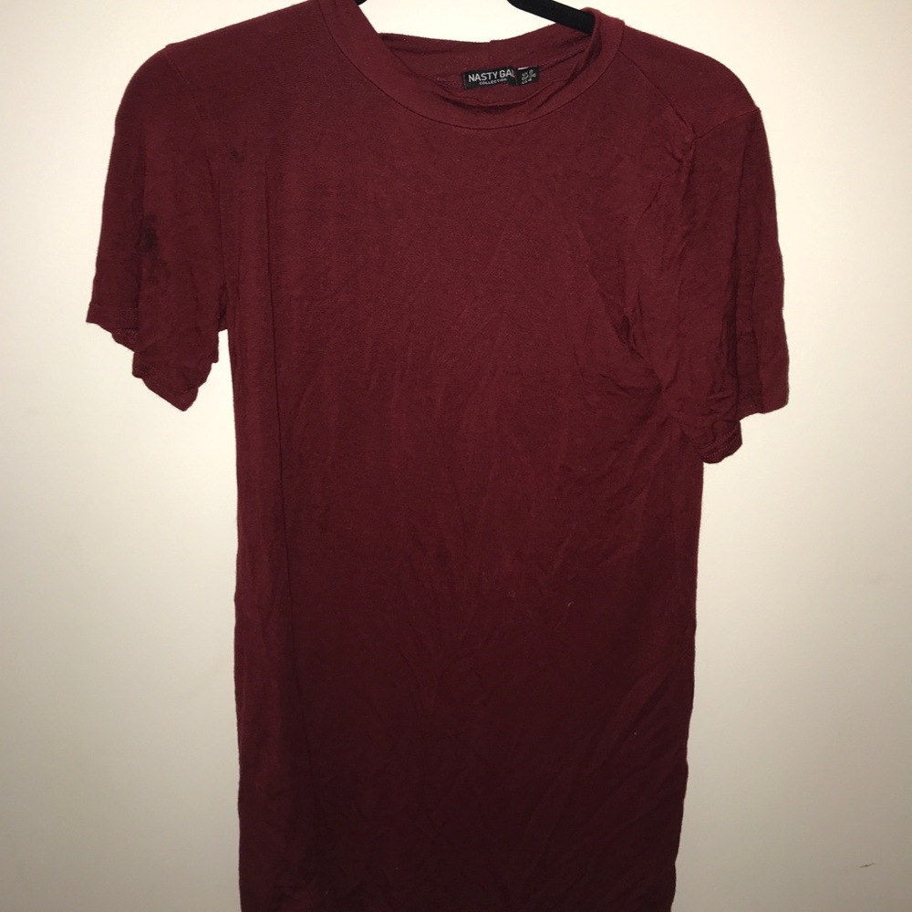 GENTLY USED RUBY RED T SHIRT DRESS