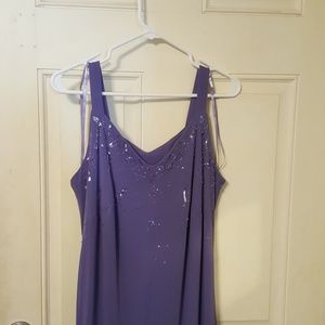 Lavender special occasion beaded gown