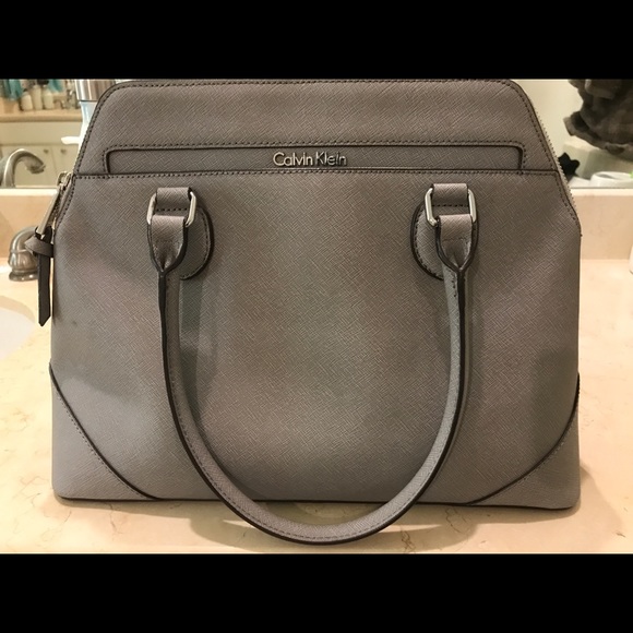 Grey Calvin Klein Purse (used twice) - Picture 1 of 3