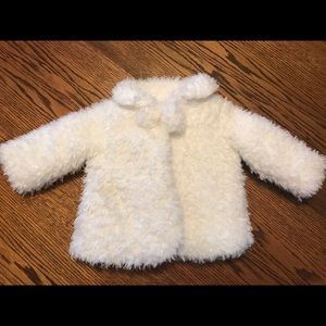 First Impressions faux fur infant jacket 3-6 month