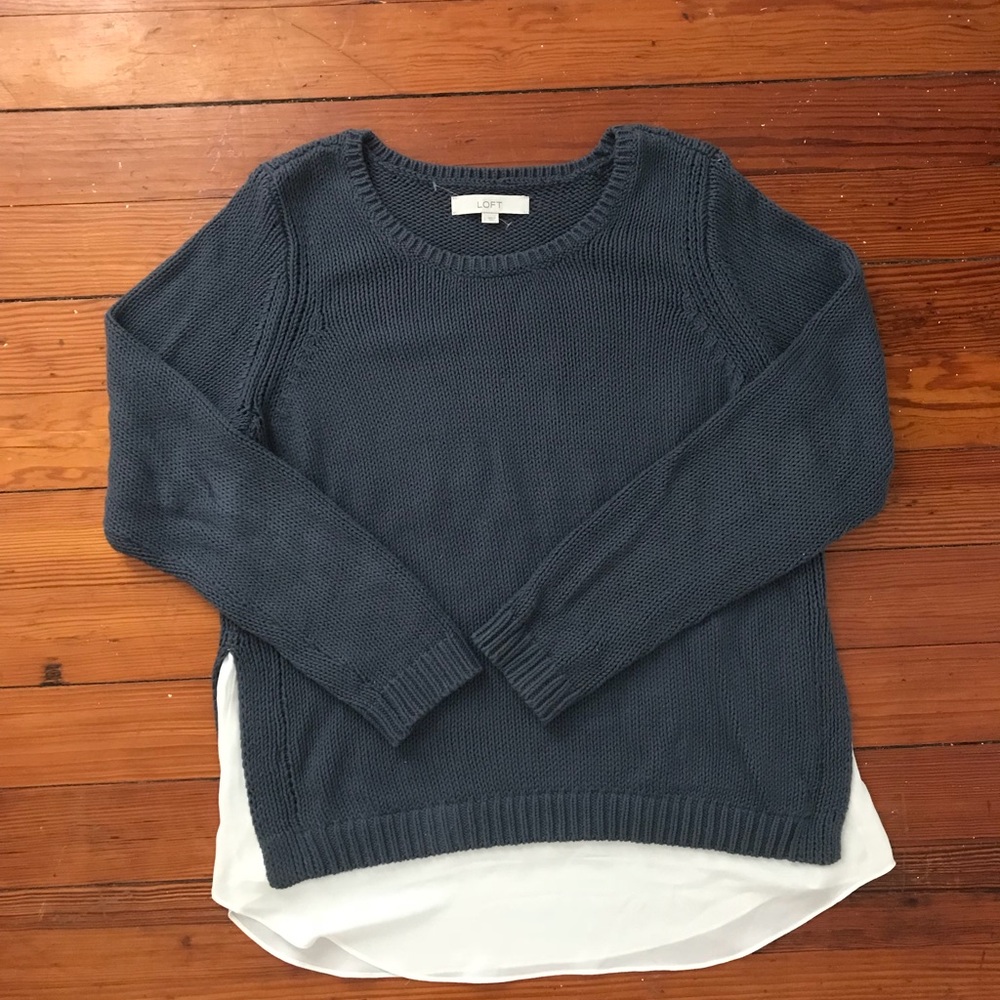 Loft blue sweater