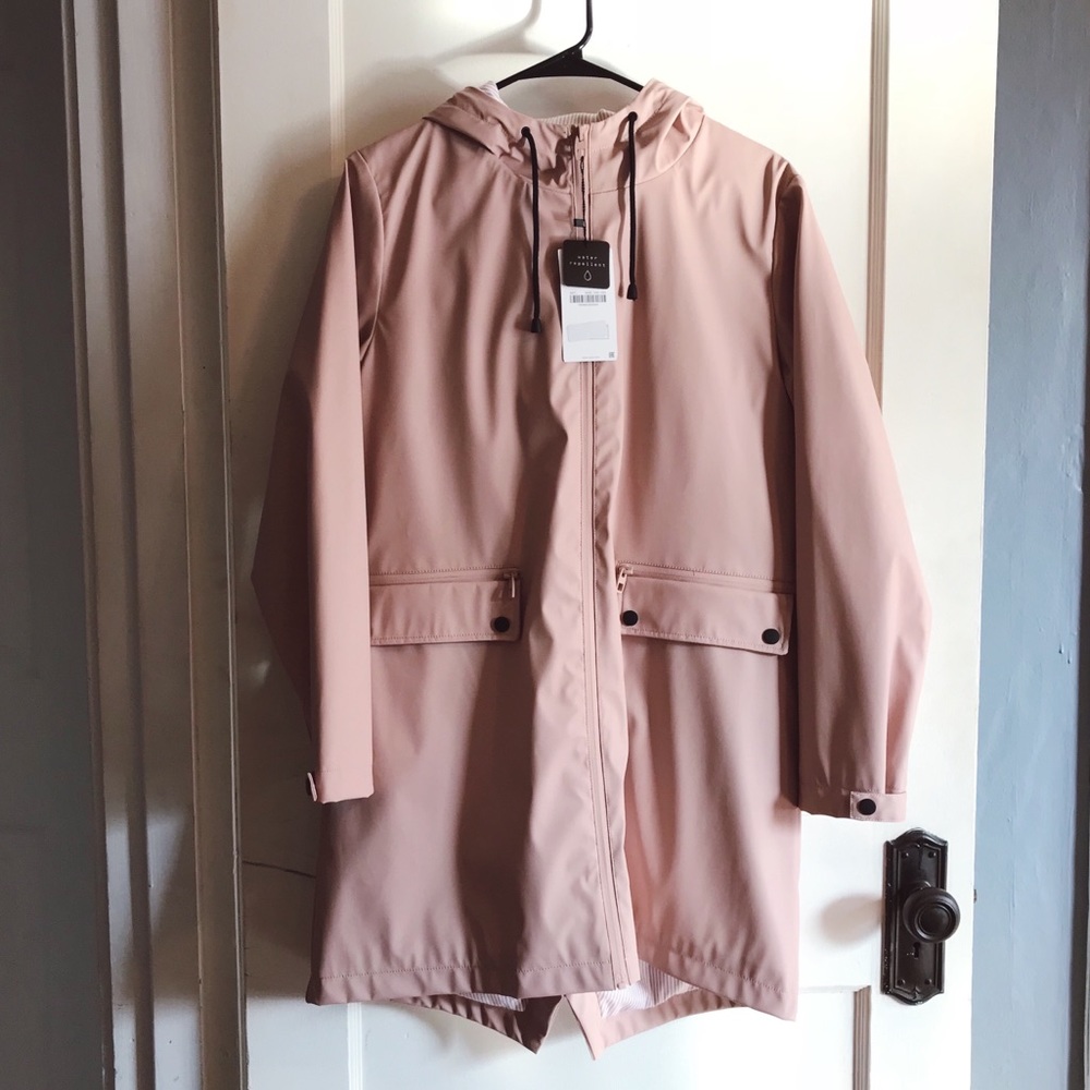 Women’s Size Large Blush Zara Raincoat