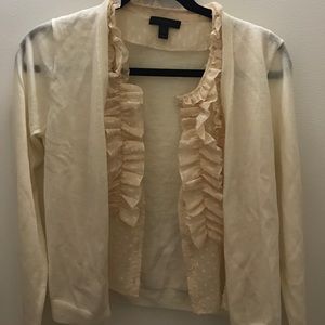 BRAND NEW IVORY JCREW CARDIGAN