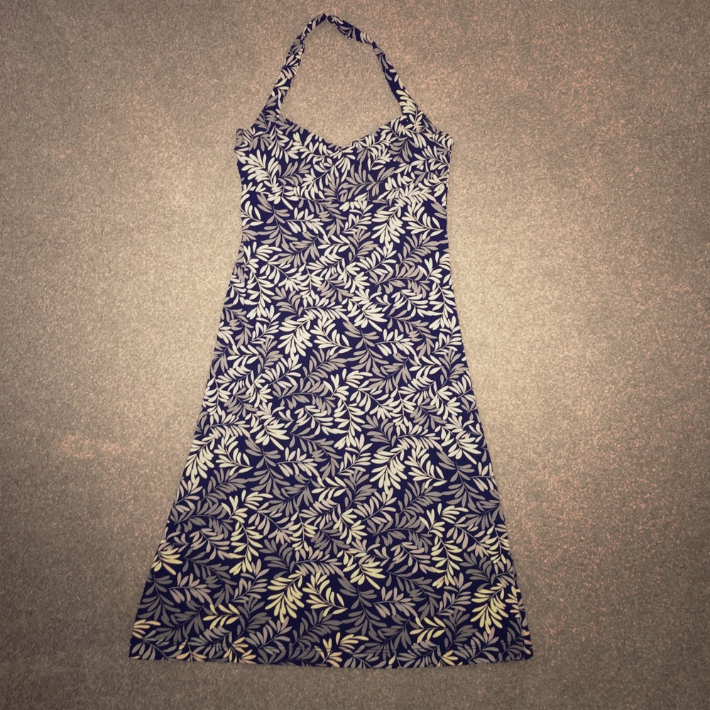 BCBG floral halter dress