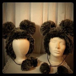 2 for 1 faux fur hats ADORABLE