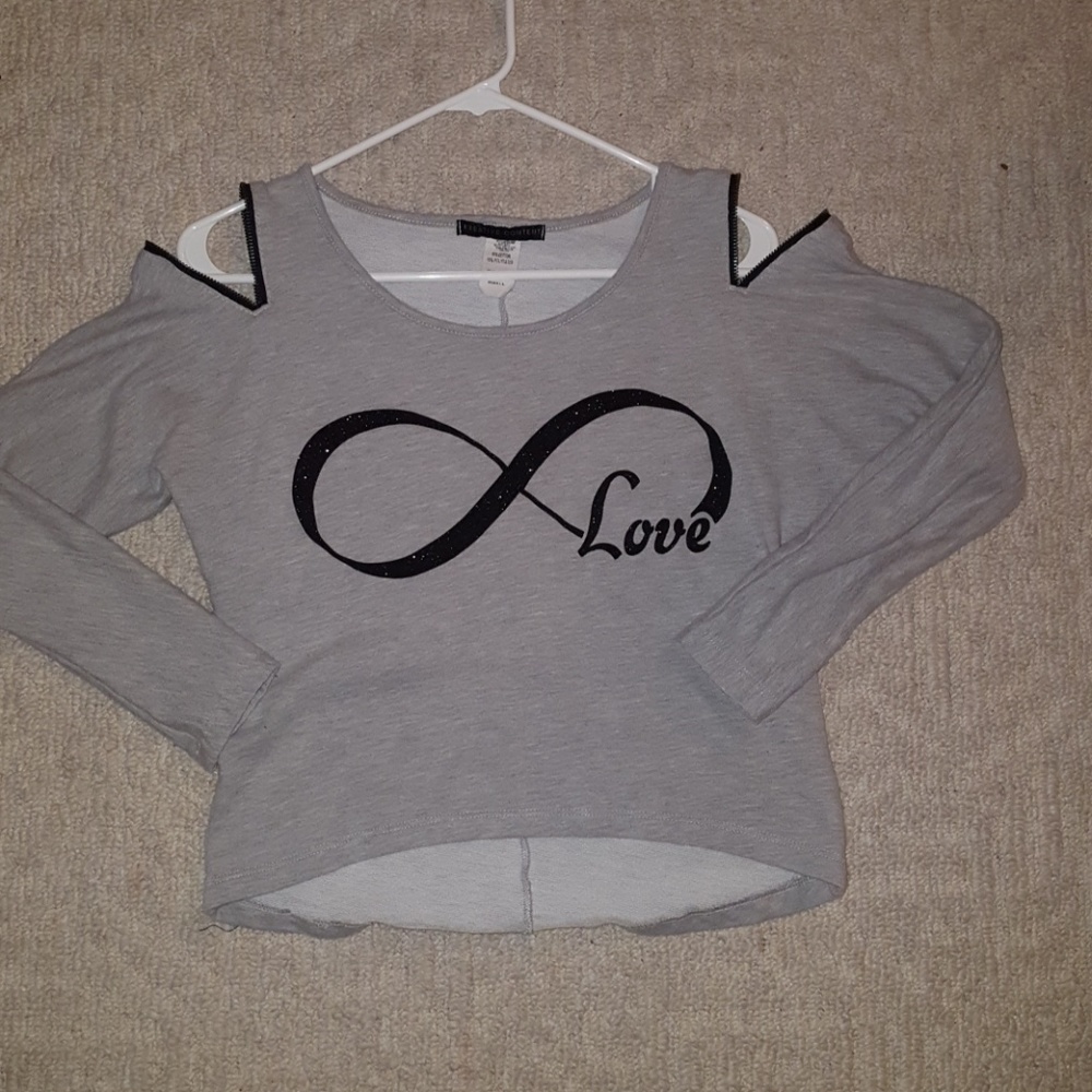 Cold shoulder sweatshirt
