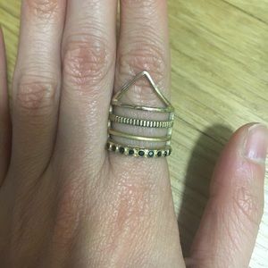 Madewell gold stacked ring