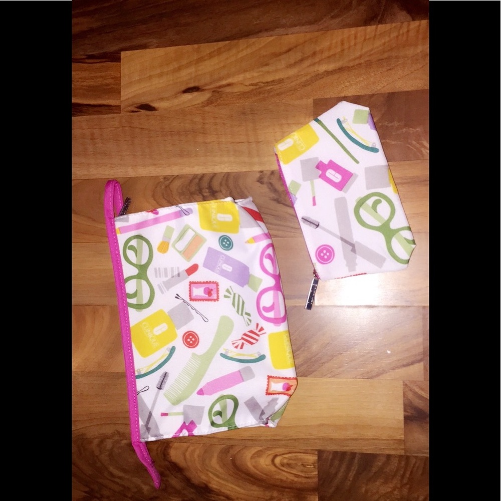 CLINIQUE make up bags with a face mask etc ....