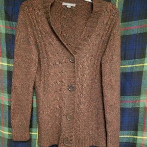 Apt 9 chunky brown button cardigan