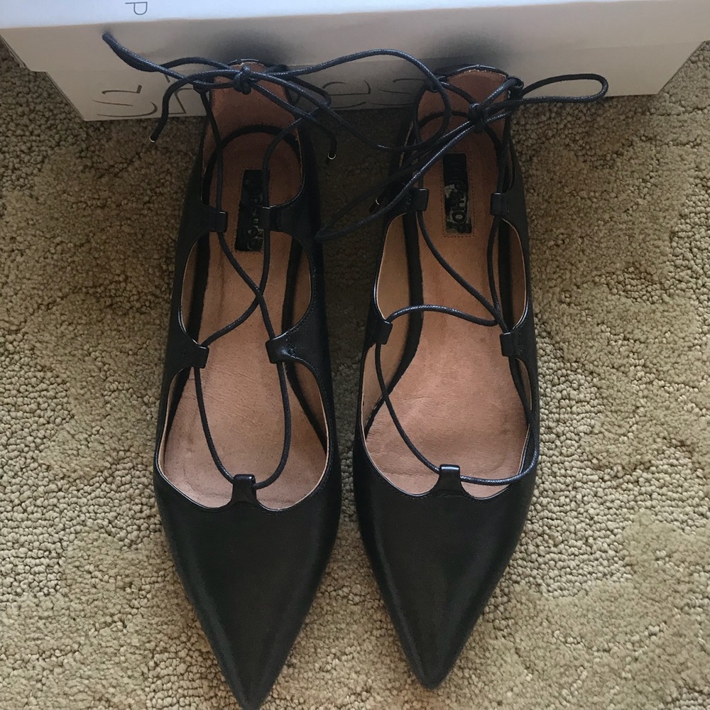 Top shop lace up flats