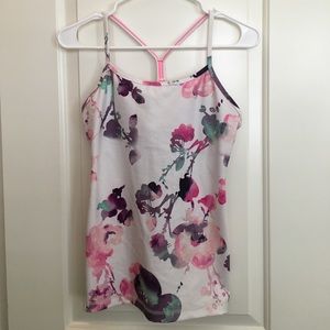 Lululemon multi colored floral tank