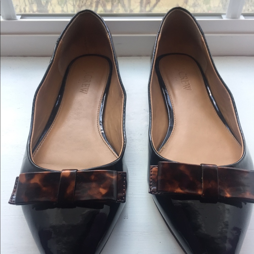 Jcrew patent leather flats