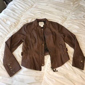 Anthropologie Vegan Leather Jacket