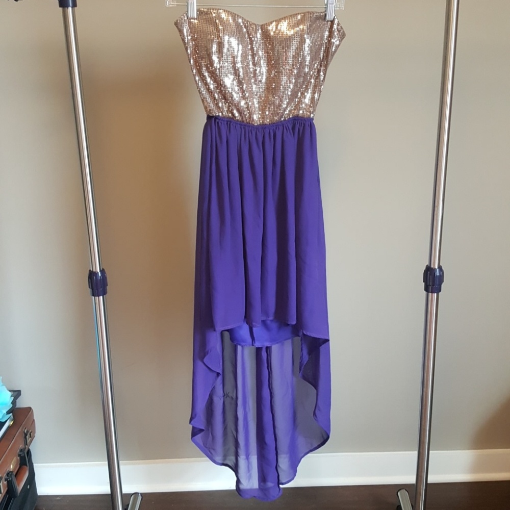 Hi-lo Strapless Dress