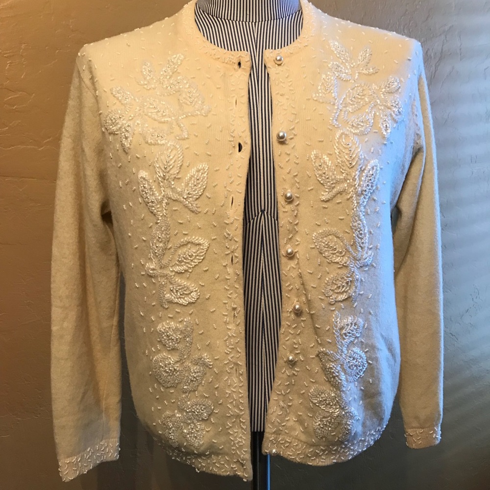 Holiday Clearance! Vintage Beaded Cardigan