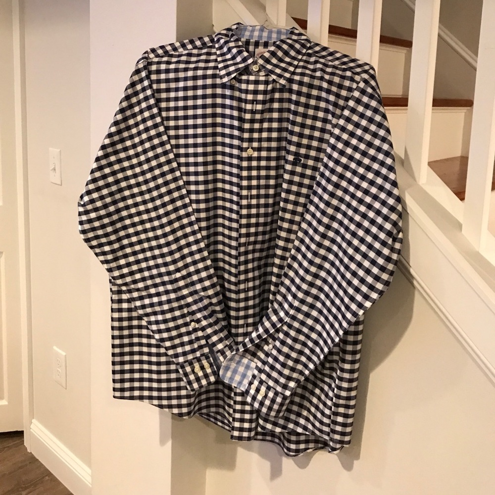 Navy Checkered Shirt