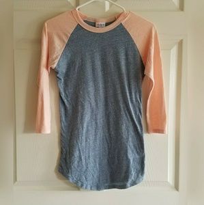 ❤SOLD❤ Lularoe Randy XXS - Heathered Blue & Peach