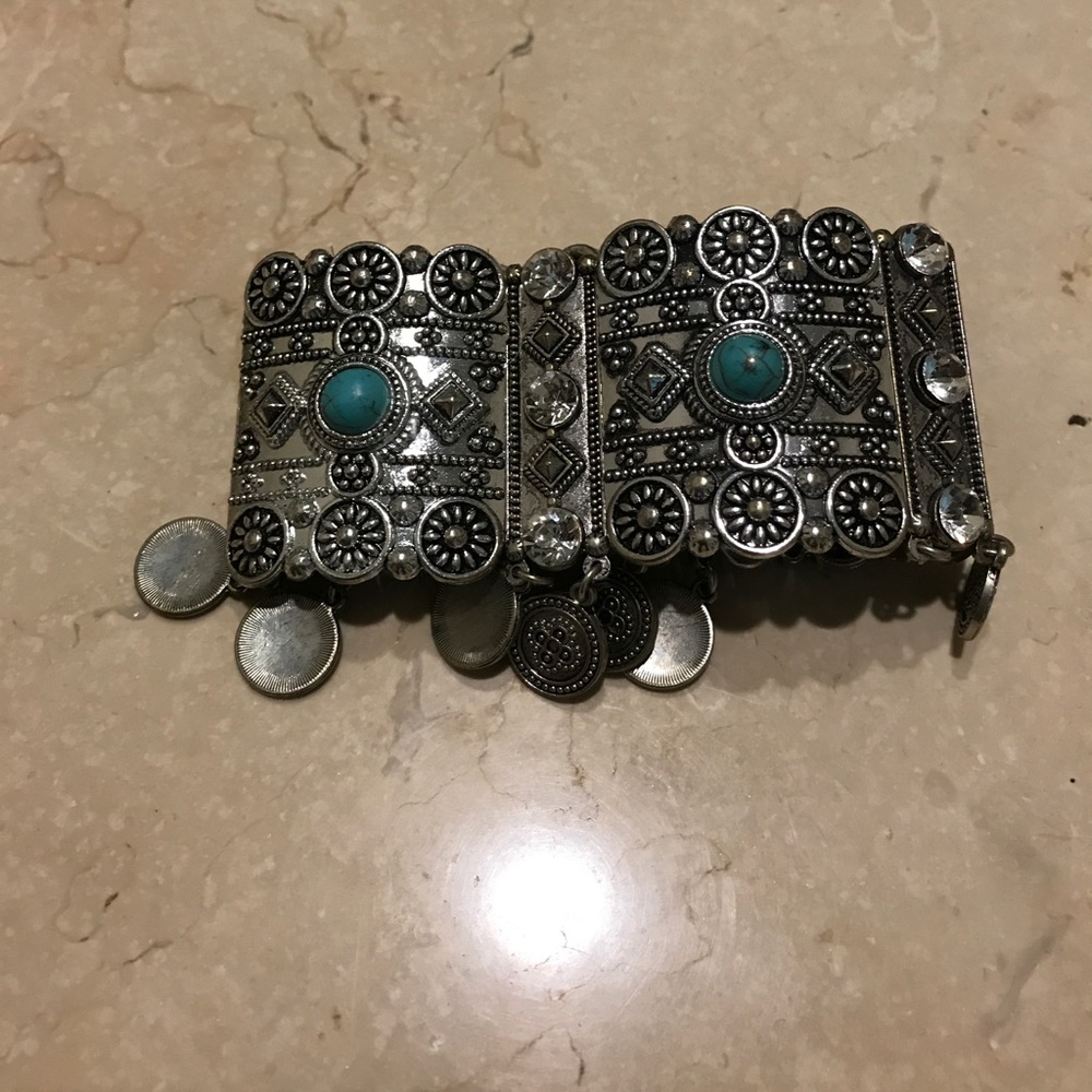 Boho turquoise style bracelet