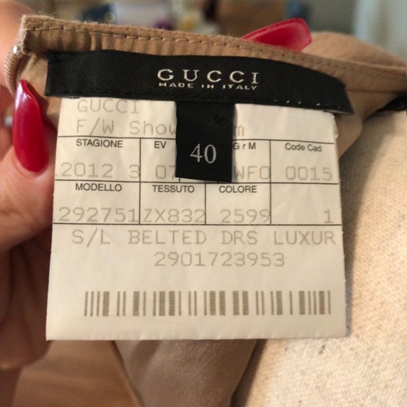 ❌SOLD❌ GUCCI Camel Wool Midi Dress - Picture 7 of 7