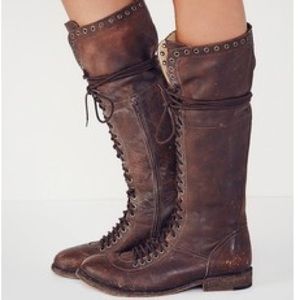 Free People Caspian Lace up Boots