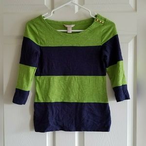 Banana Republic Petite XS Striped Tee