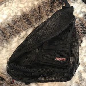 Rare Jansport mesh backpack sling