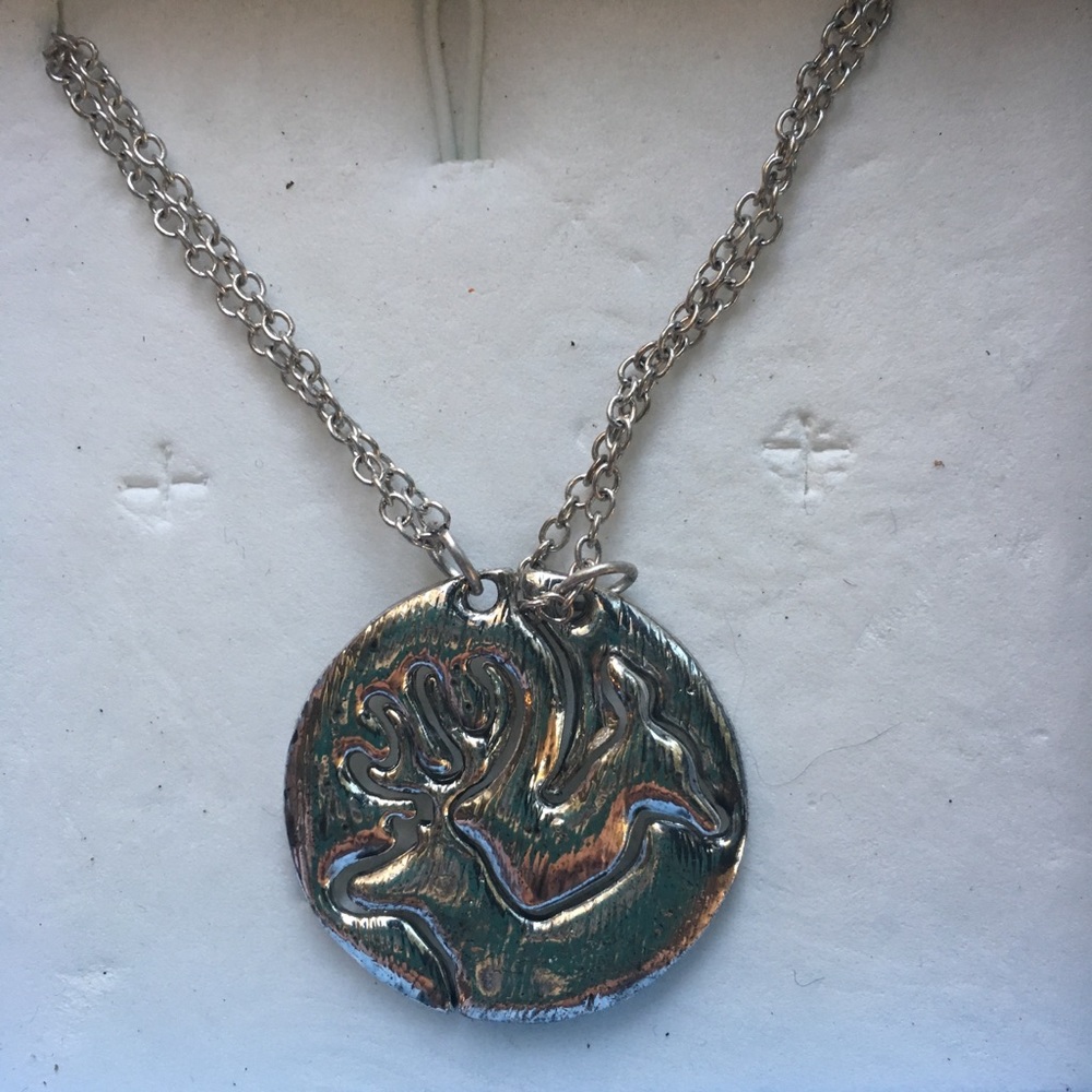 Couple/bestfriend deer necklace